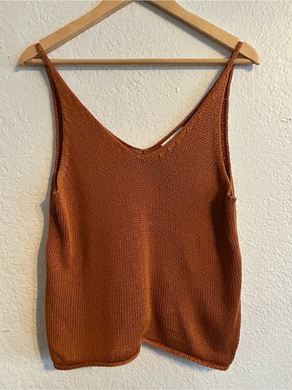 H&M Burnt Orange Knit Tank Top